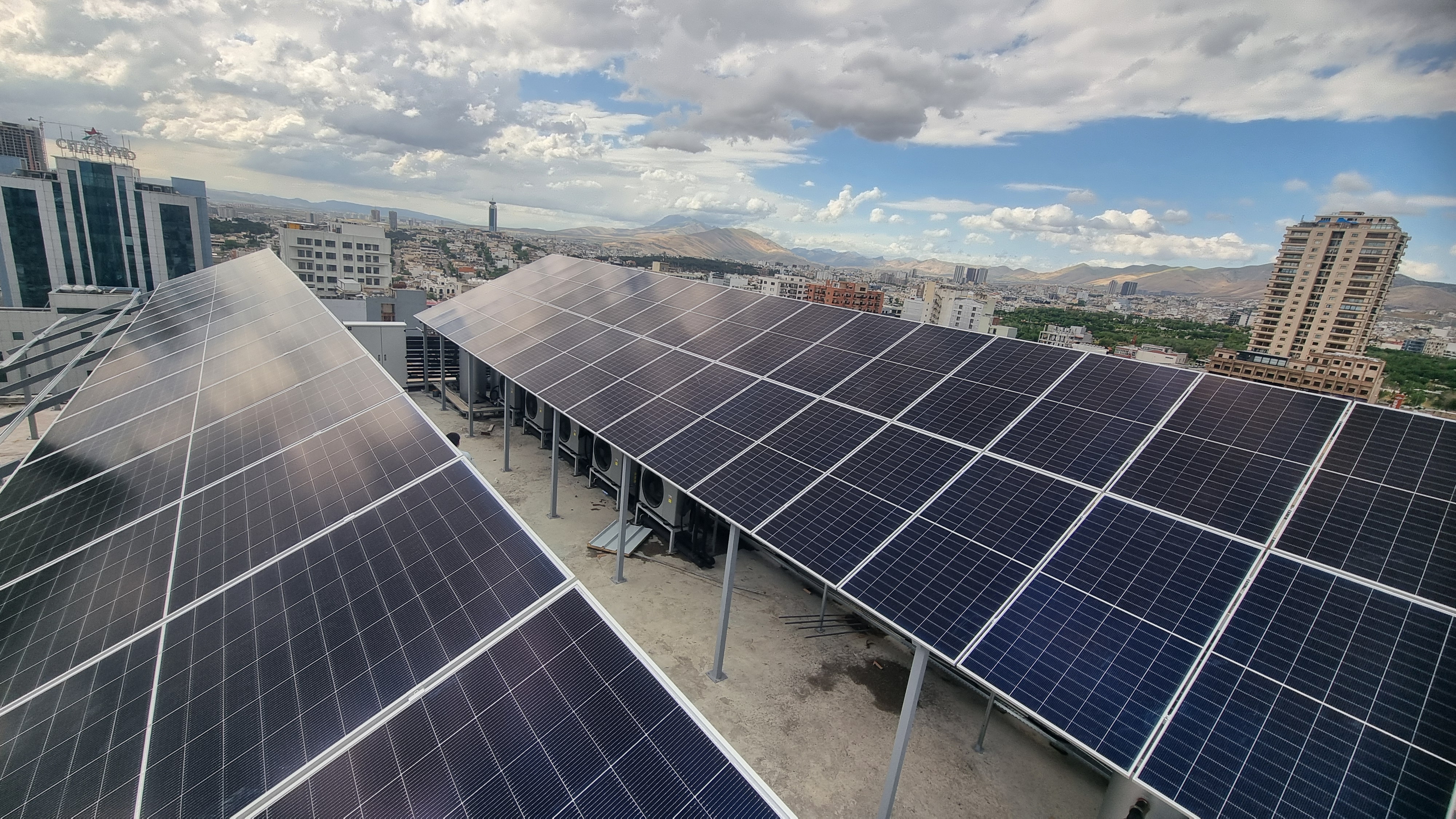 Installing 62.6 hybrid system for Aqari building in Sulaymaniyah  3